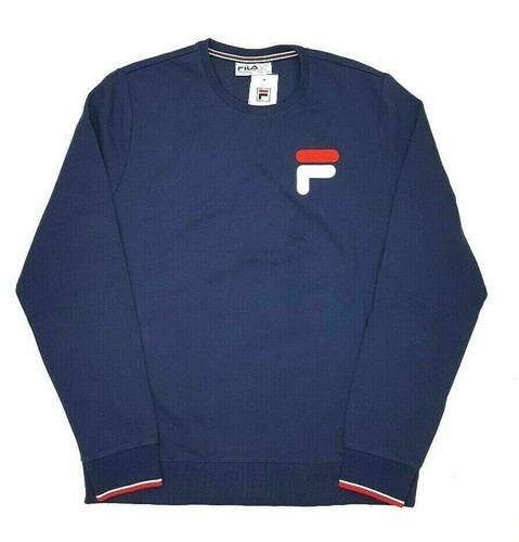 New Fila Men's French Terry Crew Neck Sweatshirt - Picture 10 of 10