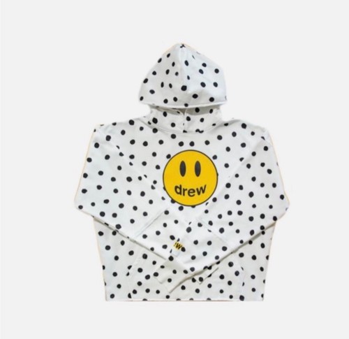 Drew House LARGE Polka Dot Mascot Deconstructed Hoodie NWT (Sz L) - Picture 6 of 7