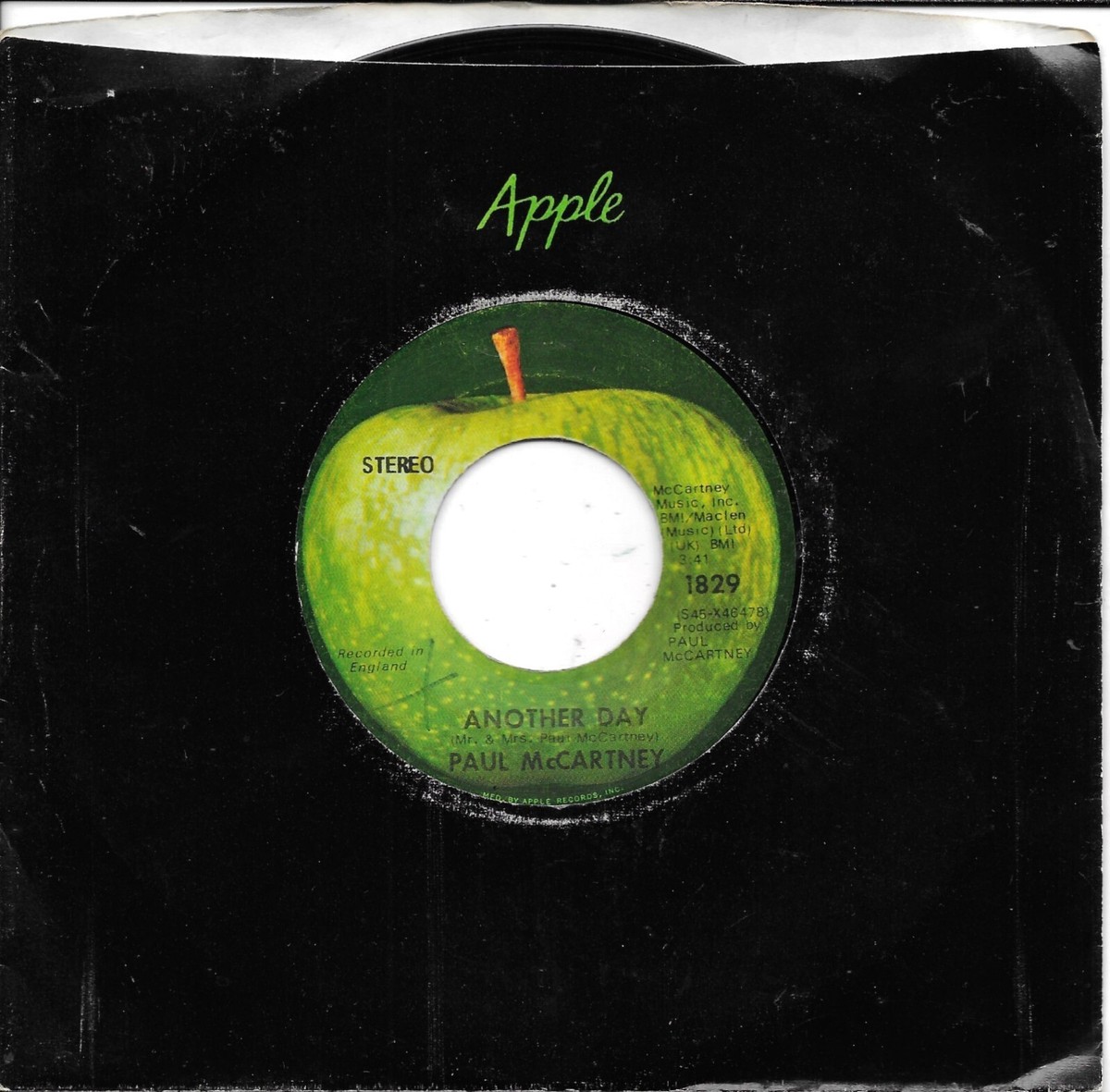 PAUL McCARTNEY Another Day original 45 on APPLE label THE BEATLES