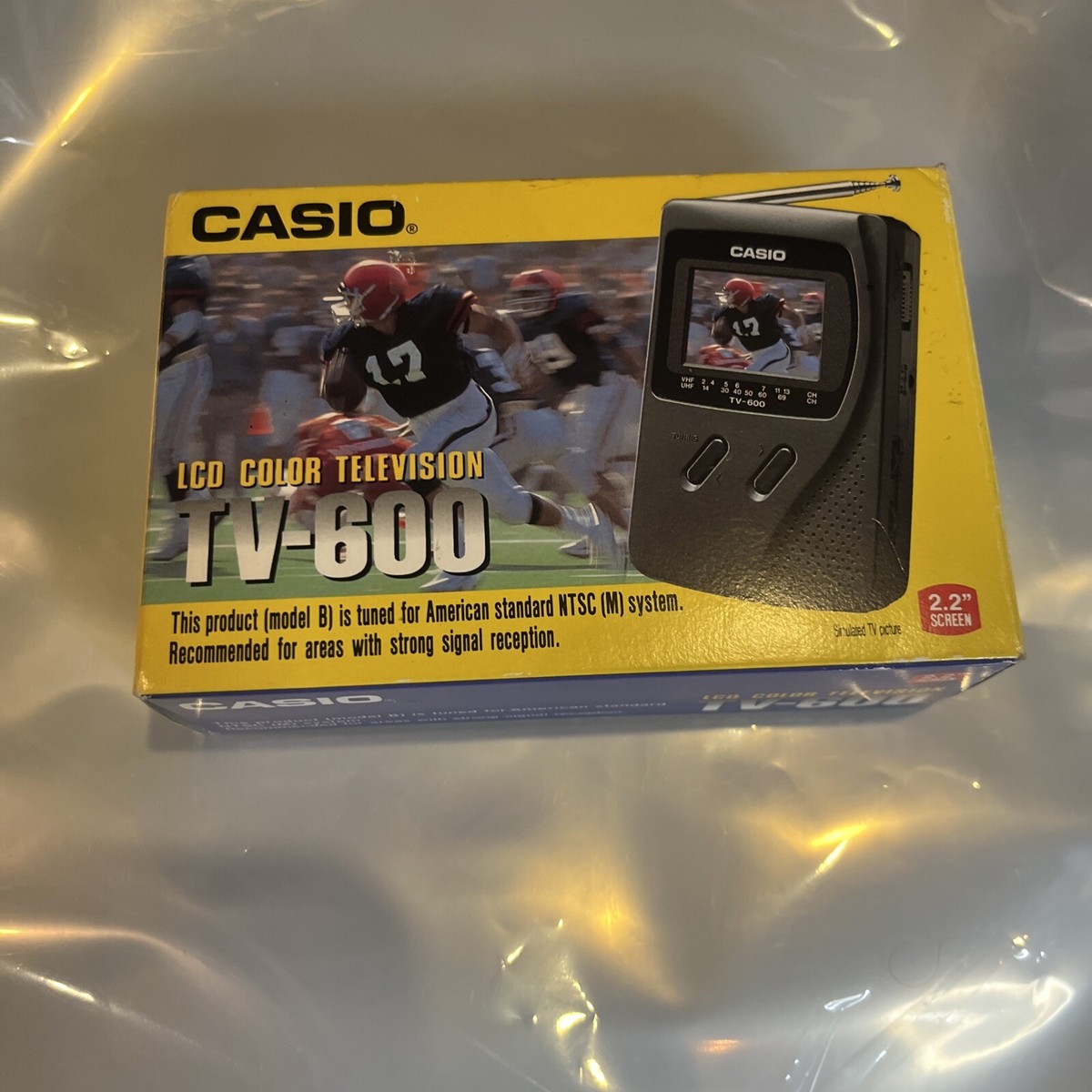 Vintage NOS Casio LCD Color Television TV-600 2.2