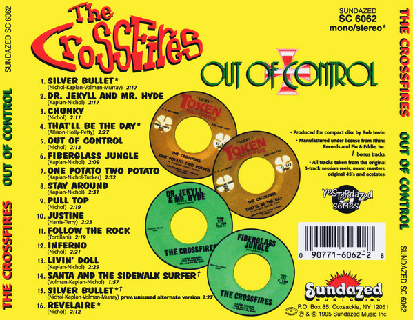 The Crossfires – Out Of Control (1995) Sundazed Music CD NEW | eBay