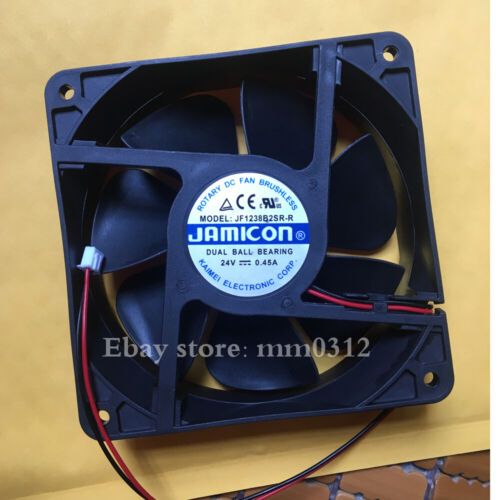 Qty:1pc inverter fan 2pin JF1238B2SR-R DC24V 0.45A 120*38MM12038 - Picture 2 of 4