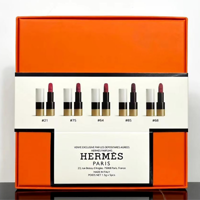 Hermès Gift Kit 5 pcs (1.5g) Lipstick & Balm Dior, Chanel, Tom