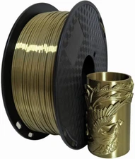 Silk Antique Gold PLA Filament 1.75 Mm 1KG 3D Printer Filament 2.2LS Shiny Silky