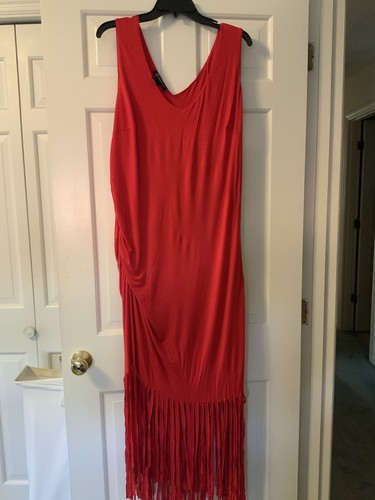 Women's Red Party Dress Size 2X EUC - Picture 4 of 6