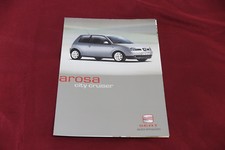 Brochure: SEAT Arosa City Cruiser - August 2001