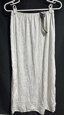 Vanity Fair S. White Size L 32" Tricot Double Slit Half Slip Womens  11717 NEW 