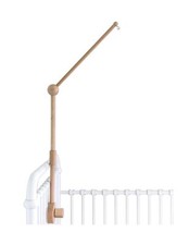 Wooden Baby Crib Mobile Arm - Baby Mobile Holder Arm 31 inch, 100 Natural B...