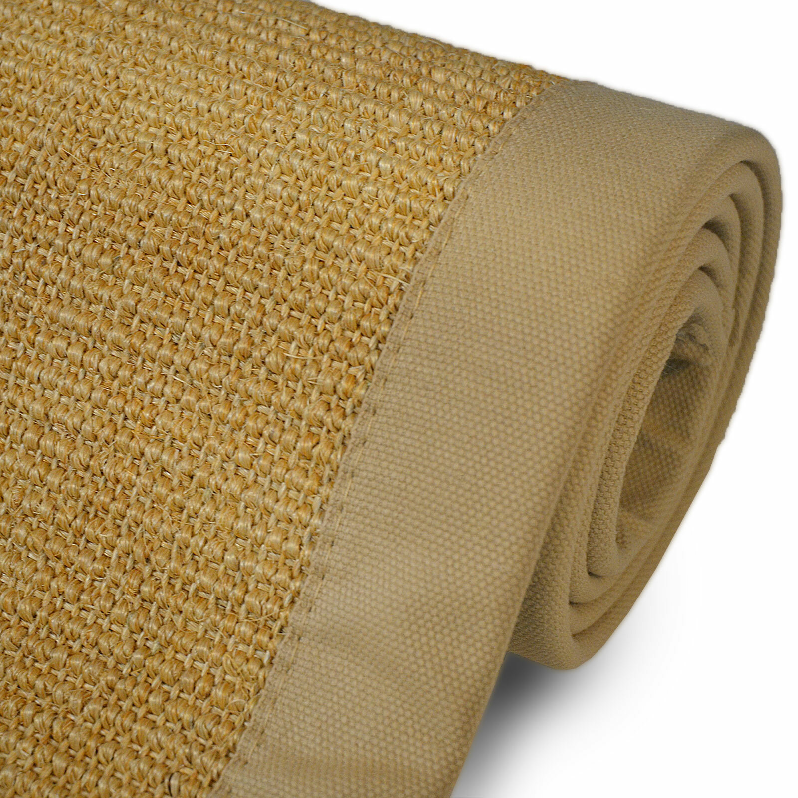 Alfombra de sisal natural con borde en muchos tamaños | Alta calidad a excelentes precios