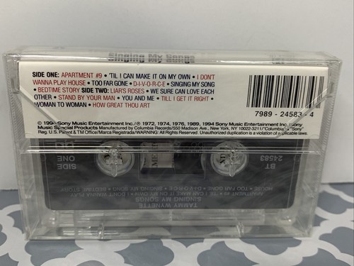 Tammy Wynette - Singing My Songs (1994) Audio Cassette Tape NEW SEALED - Imagen 2 de 2