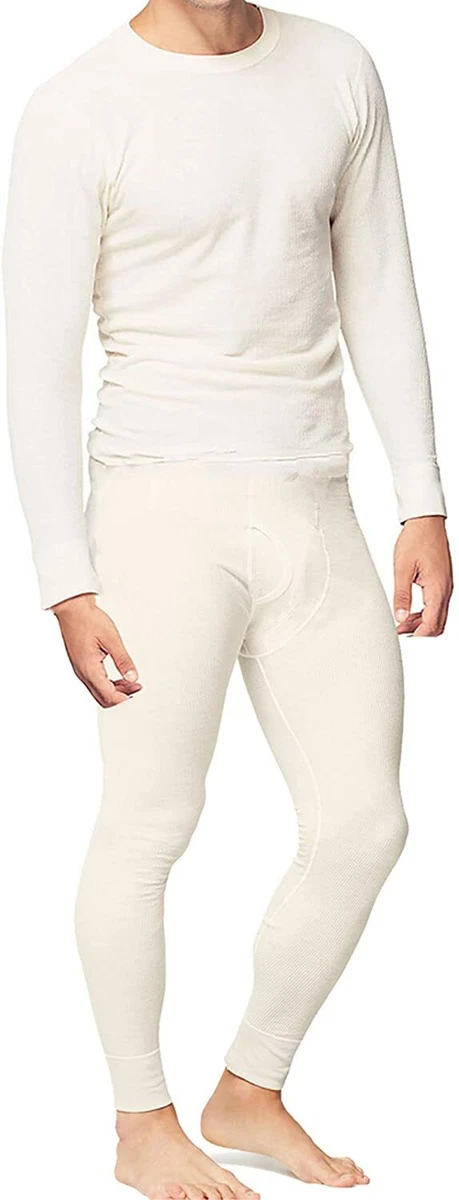 Place and Street Men's Cotton Thermal Underwear Set Shirt Pants