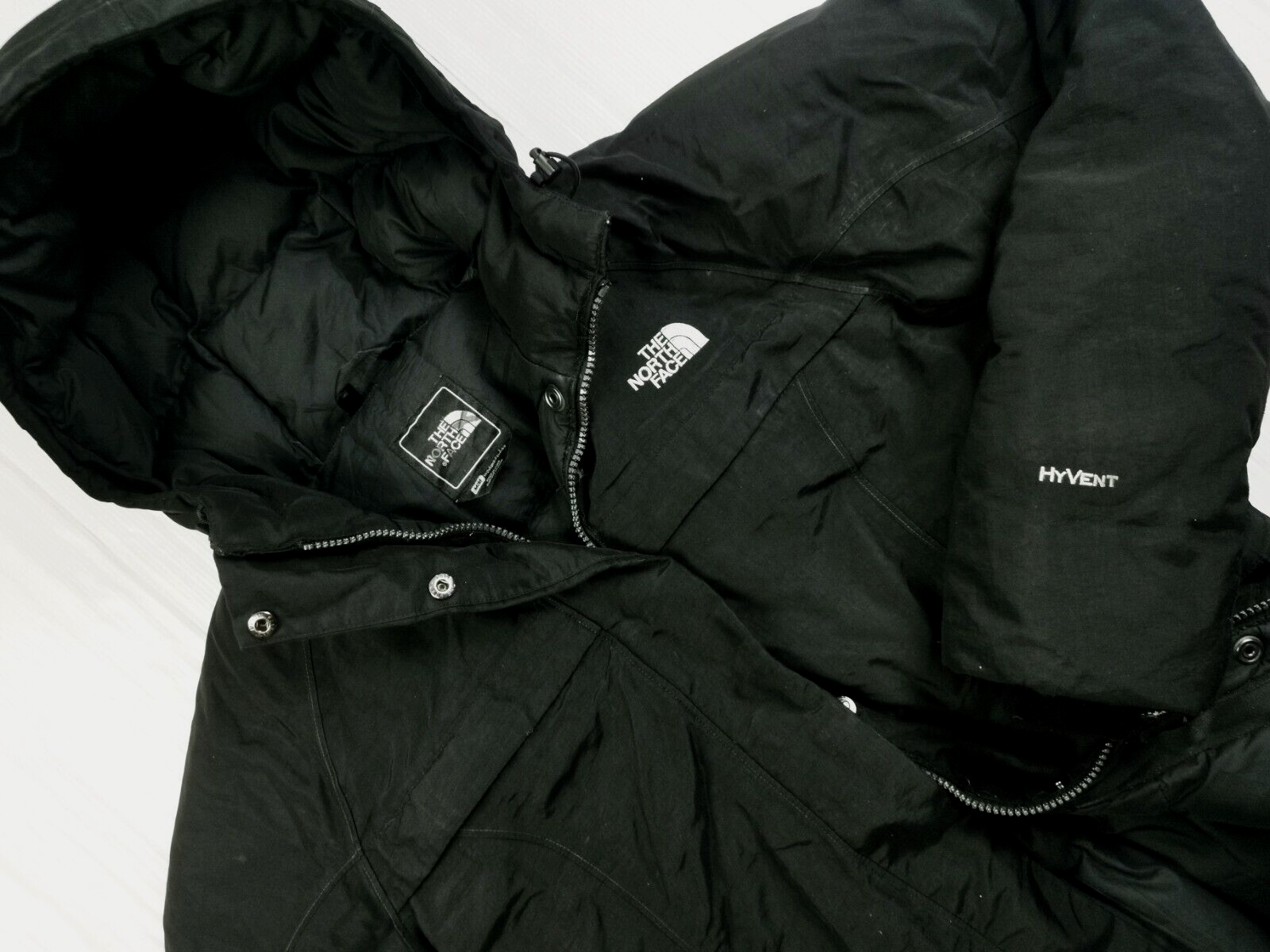 HOT THE NORTH FACE HYVENT ARCTIC PARKA DOWN LONG BLACK COAT JACKET M | eBay