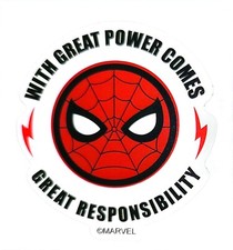 Marvel Comics Avengers SPIDER-MAN PETER PARKER Anime Water Resistant Sticker