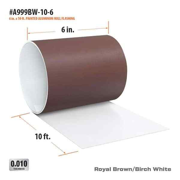 White Aluminum Flashing Roll ECcandiedhaws 1 Roll Aluminum Flashing
