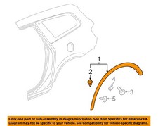 Buick GM OEM 08-16 Enclave Fender-Wheel Flare Molding Left 22785289