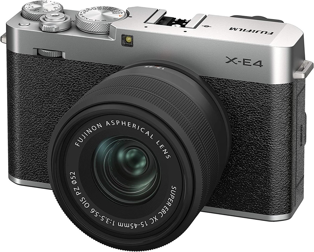 FUJIFILM Mirrorless Digital Camera X-E4 Lens Kit Silver F X-E4LK 