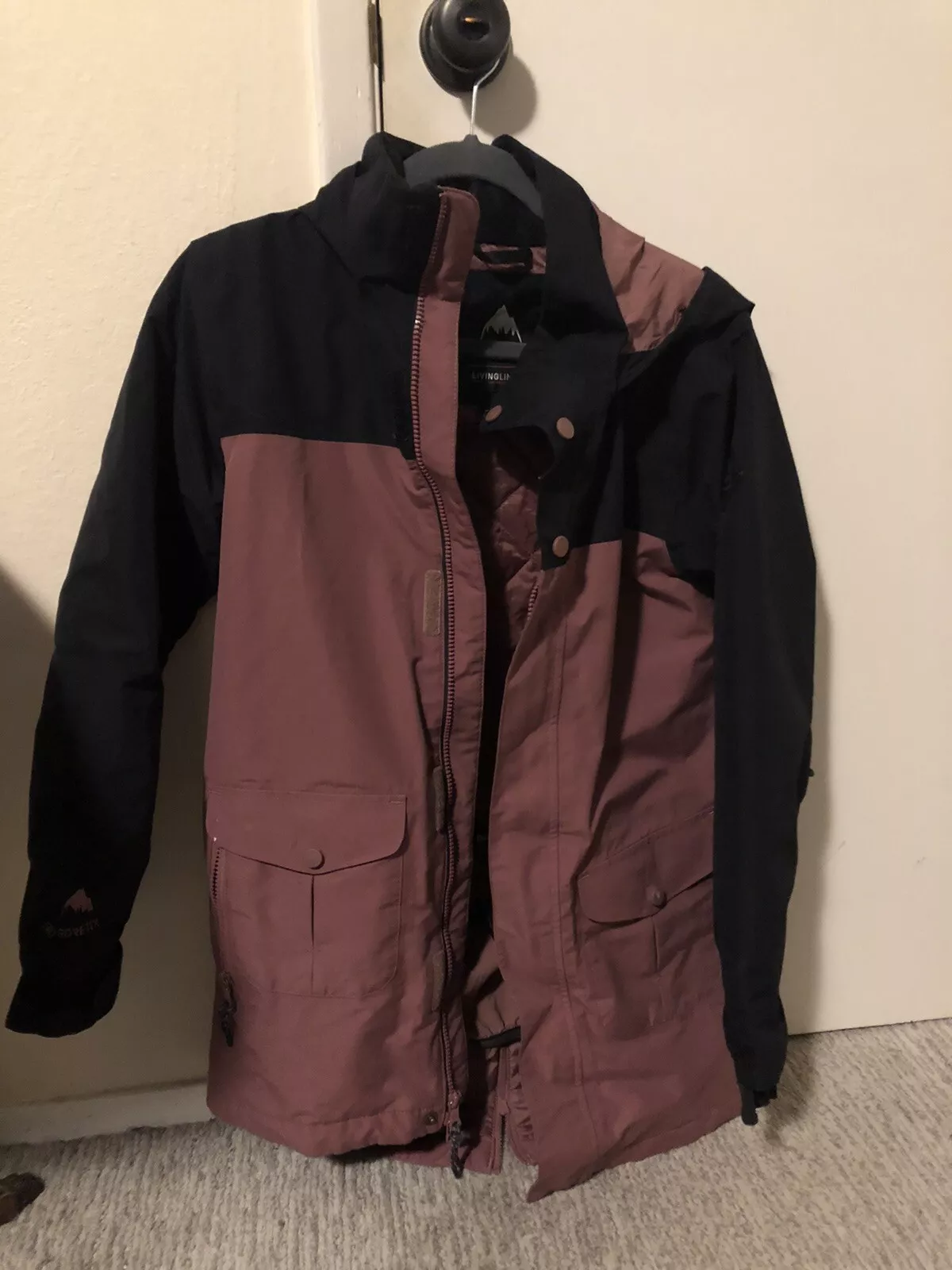 burton gore-tex eyris hooded true rose jacket