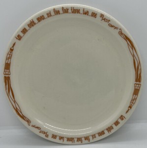 Space NASA related 8 3/8” Dinner plate BLAST-OFF Gerber's Dinnerware Houston