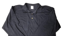 Adult - Ultra Pique Polo - Long Sleeve - Navy Blue - XL - New