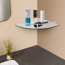 Bad Eckregal Duschregal Glas Wandmontage Regal Edelstahl Eckablage Ablage