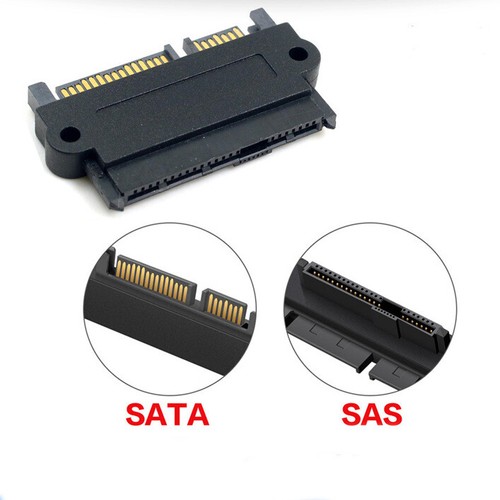 SAS to SATA 22pin Converter SFF-8482 Hard Disk Drive HDD Data Power Adapter Plug - Picture 2 of 6