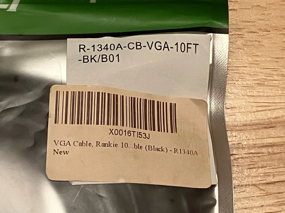 New 10 Foot VGA Cable RANKIE X0016SJAAR - Image 3 of 4