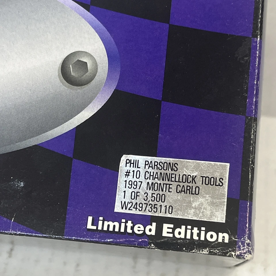PHIL PARSONS #10 CHANNELLOCK TOOLS 1997 CHEVY MONTE CARLO 1/24 ACTION PLATINUM - Image 2 of 3