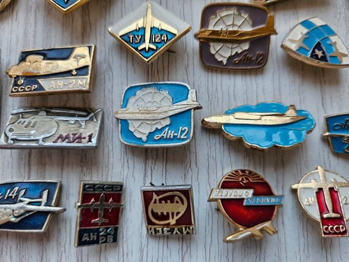 Set 50 Stück Pin Anstecker Flugzeug Flugzeuge Hubschrauber Sowjetische Luftfahrt UdSSR Ukraine - Bild 11 von 16