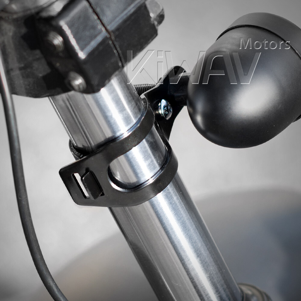 indicator bracket mount clamp black steel 30-39mm fork x2
