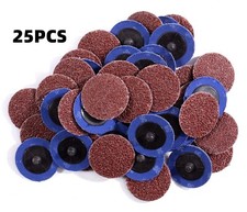 25 PCS 3 Inch 36 60 80 Grit Quick Change Sanding Discs Grinding Discs R-Type