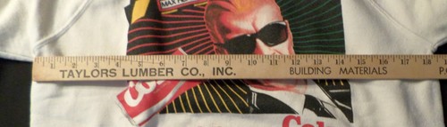Max Headroom Coke Catch The Wave Sweatshirt M measurements Coca Cola Made in USA - Picture 5 of 7