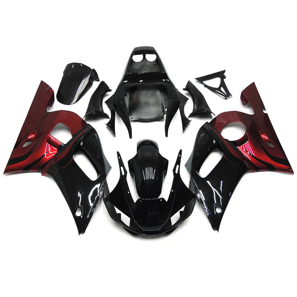 ABS Fairing Kit Bodywork for Yamaha YZF600 R6 1998 99 01 2002 Plastic Fairings - Imagem 3 de 4