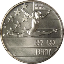 XXV Olympiad Commemorative 1992 P Clad Half Dollar BU Uncirculated 50c Coin