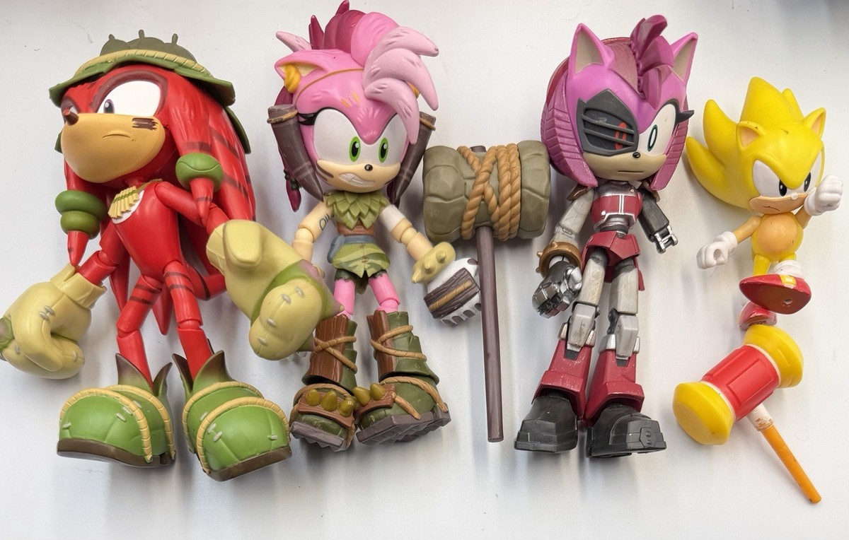 Jakks Pacific Sonic Prime Gnarly Knuckles Thorn Rusty Rose Figures