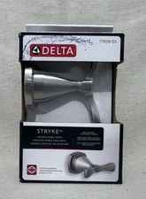 Delta Stryke Double Robe Hook Stainless Steel Finish 77638-SS