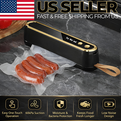 #ad #ad Vacuum Sealer Machine Food Vacuum Sealer Portable Rechargeable w Bags Dry Wet $19.99