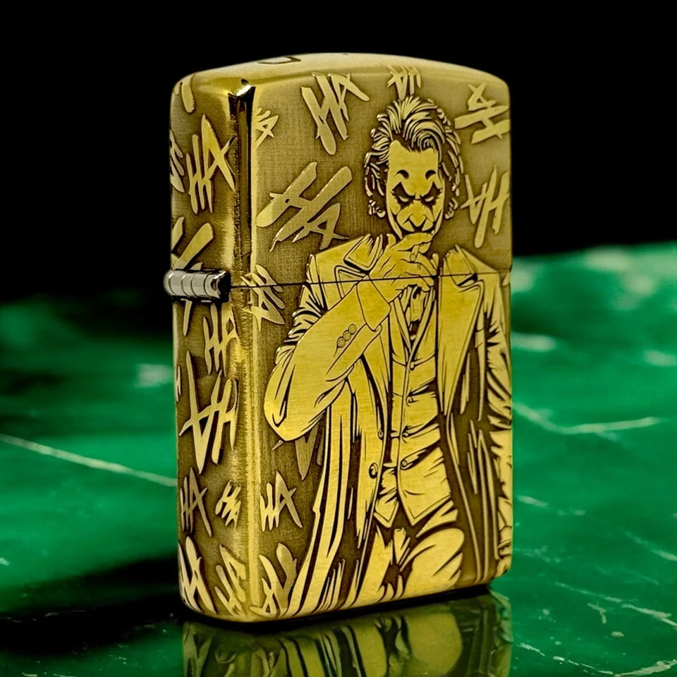 Joker Custom Brass Zippo Armor lighter - Image 2 of 4