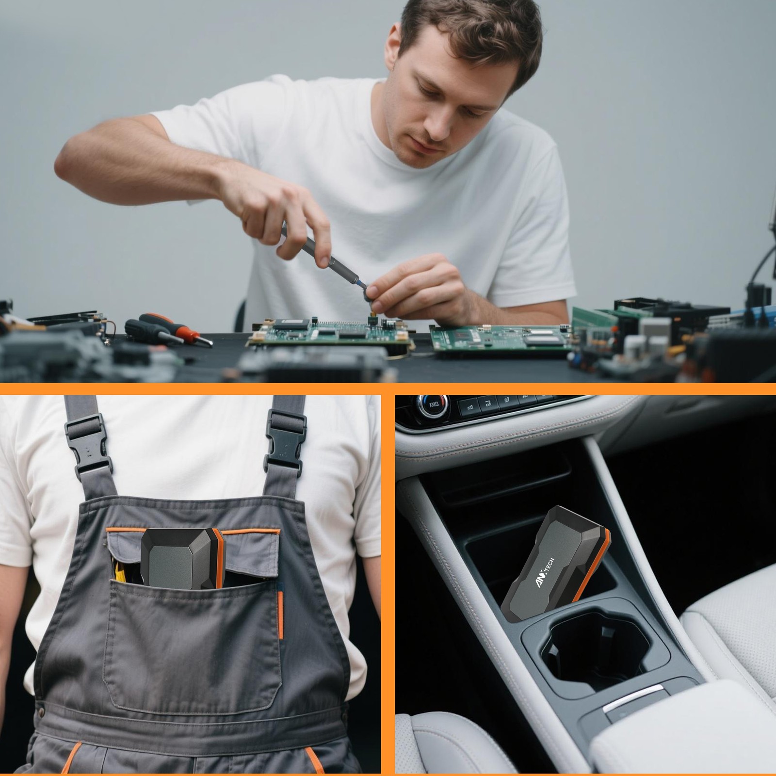 42PCS T-Shaped Ratchet Screwdriver Kit with Detachable Handle Tool Storage Case 