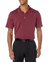 Golf-Poloshirt Herren L, Burgunderrot, Schnell Trocknend, Amazon Essentials
