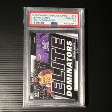 2019-20 Panini Donruss Optic Elite Dominators LeBron James #19 PSA 10 GEM MT