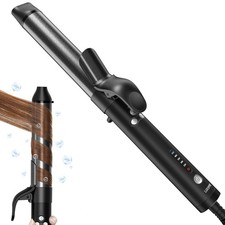 Rotating Curling Iron, 1 1/4 inch Automatic Curling Iron Instant Heat Ionic C...