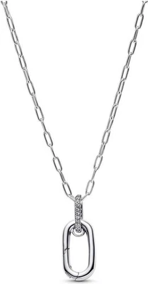 Pandora Anhänger-Halskette mit aufklappbarem Glied 394086C01-50 Damenhalskette - Bild 1 von 3