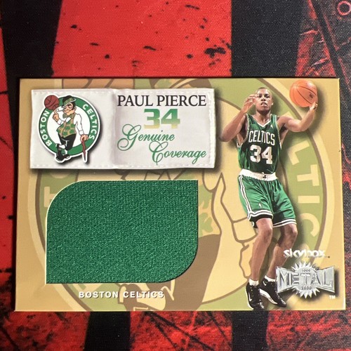 2000 Skybox Paul Pierce Patch Genuine Coverage Celtics Warm-Up Game Worn