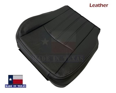 Leather Driver Bottom Seat Cover Dark For Dodge Ram Laramie 2009 2010 2011 2012