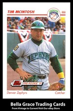 1991 Line Drive AAA Tim McIntosh #145 Denver Zephyrs MLB Baseball 
