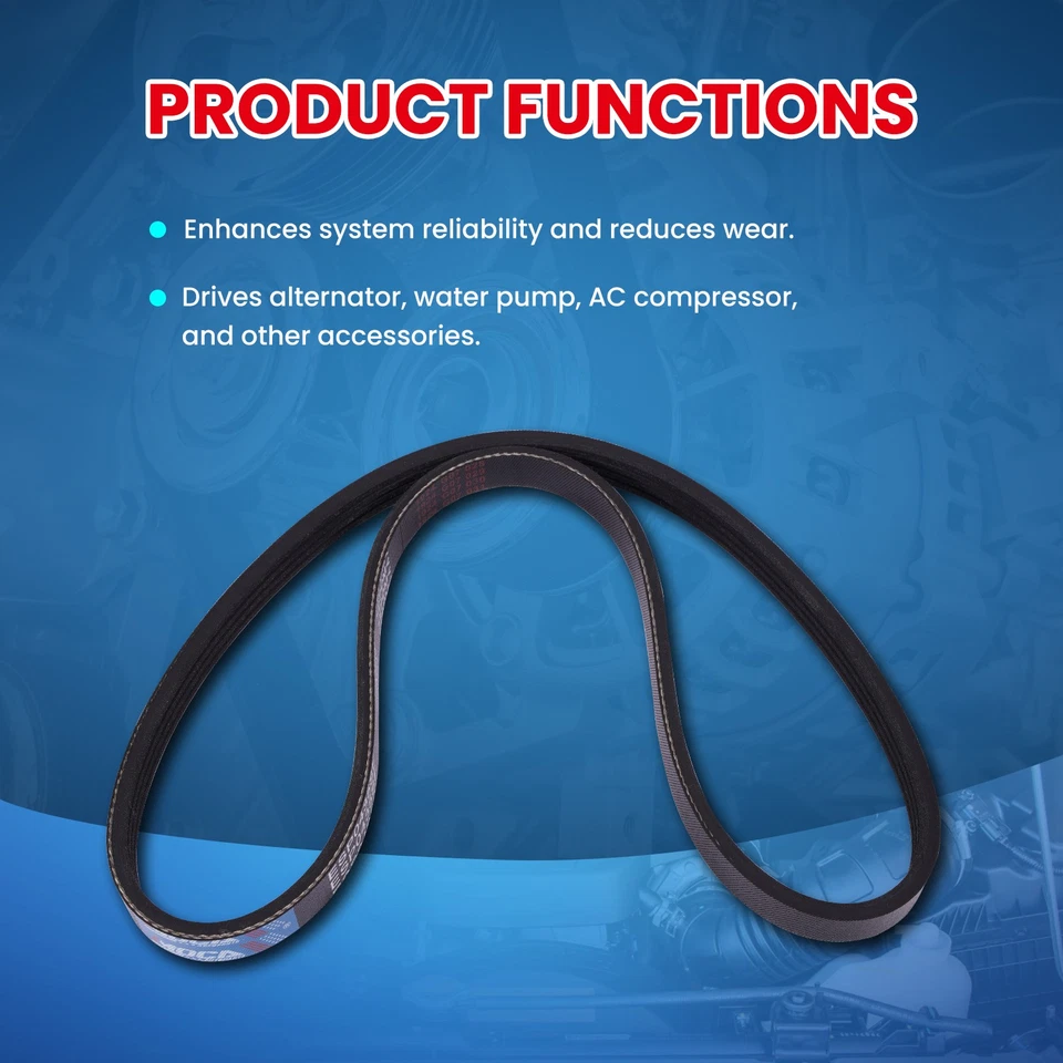 Correa de transmisión 4PK803F accesorio para BMW X5 2007-2008 3,0 L-L6 GASOLINA DOHC Foto 4 de 4