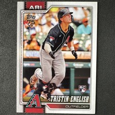 Topps 2026 Tristin English Arizona Diamondbacks MLB Baseball Rookie Card #346. rookie card picture