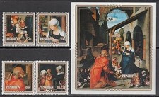 Penrhyn - Courrier Yvert 358/61+H.81 ** MNH Noël
