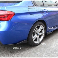 Gloss Black Rear Bumper Side Splitter Spats Fit 14-19 Bmw F32 F33 F36 4 Series Gloss Black Rear Bumper Side Splitter Spats Fit 14-19 Bmw F32 F33 F36 4 Series