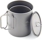 Ultralight Titanium Cup Portable Titanium Water Mug (750Ml and 450Ml Set)